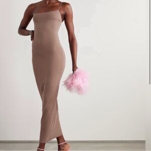 Skims Fits Everyday Long Slip Dress: color (umber) XS